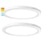 Luxrite 12 Inch Slim LED Flush Mount Light 5CCT 2700K-5000K 22W 1600LM Dimmable Wet Rated Energy Star, 2PK LR23556-2PK - alternate 1